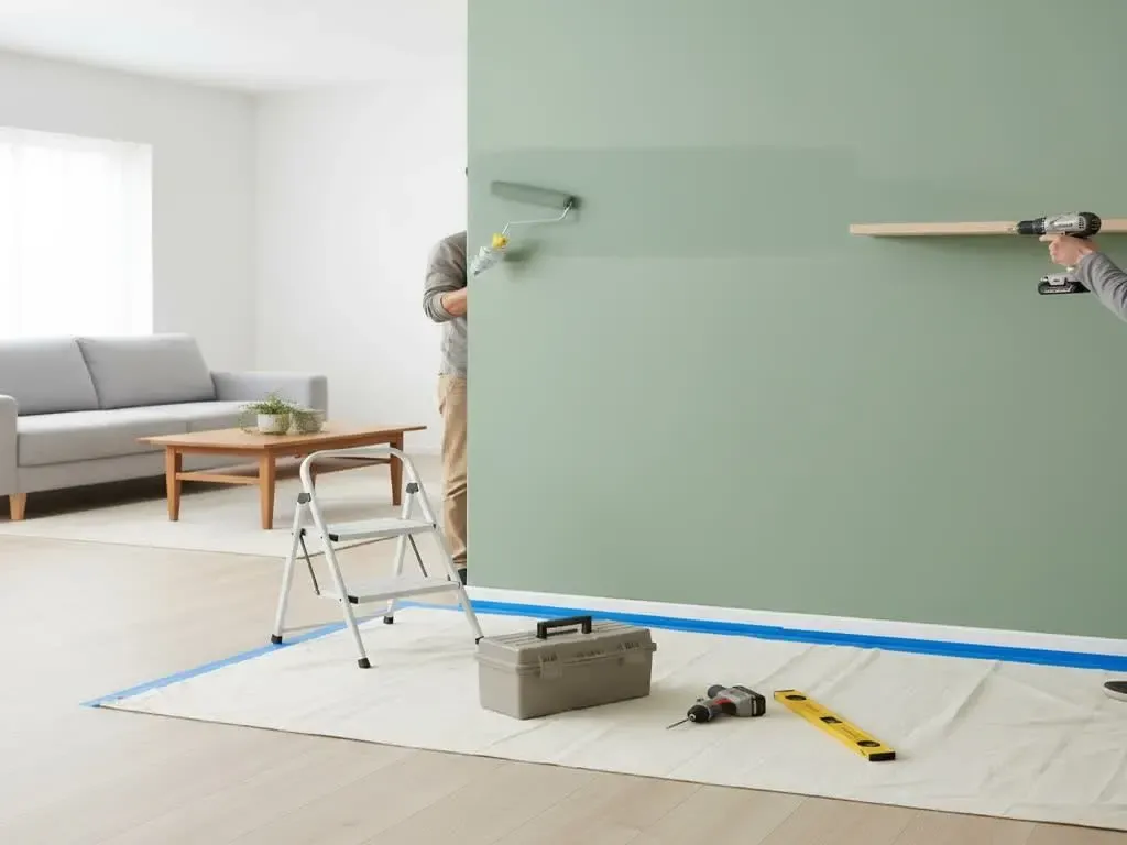 Pintando pared